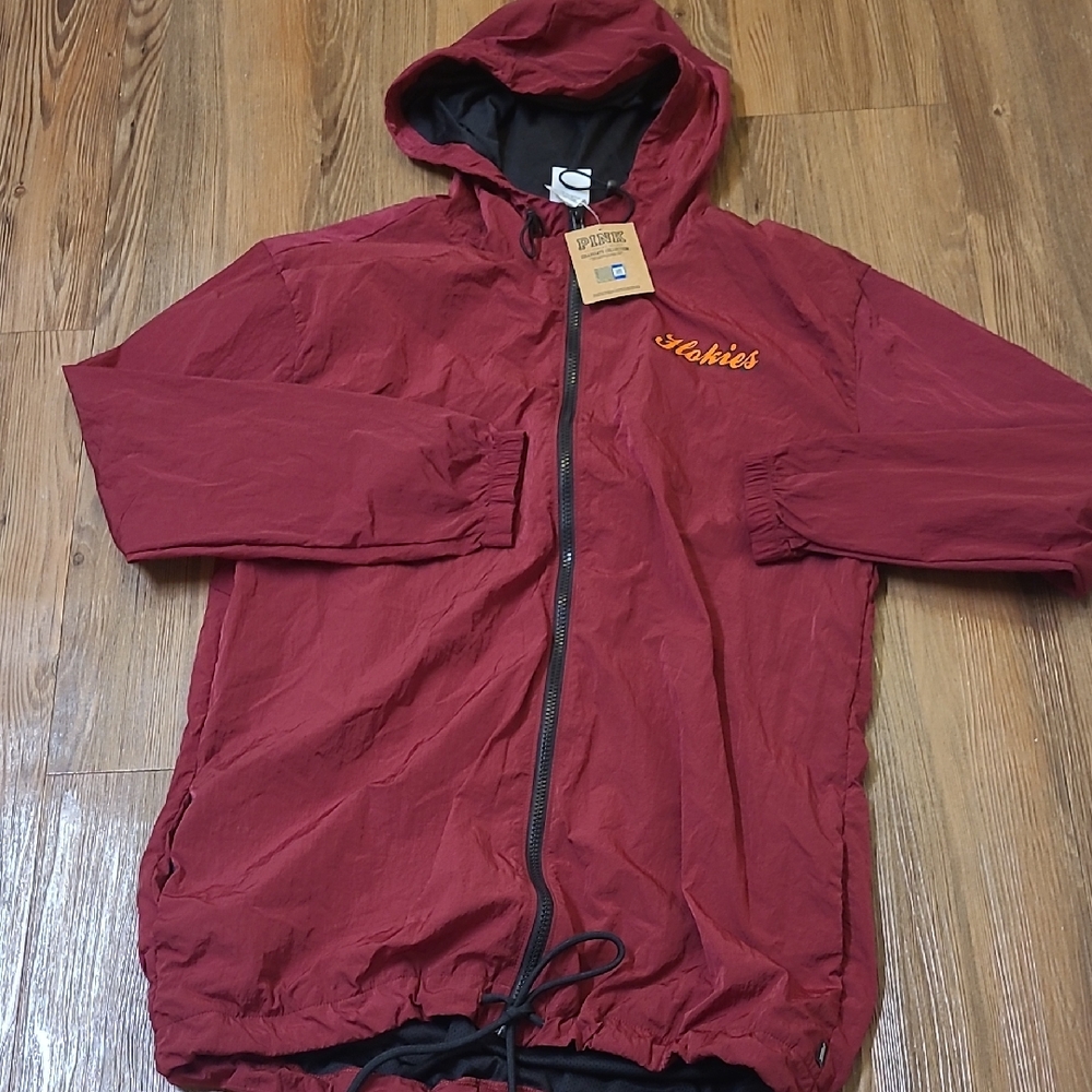 PINK Victoria's Secret Maroon Windbreaker‎ Jacket NEW